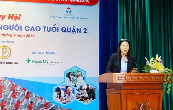 HOA VIÊN BÌNH AN ĐỒNG HÀNH CÙNG NGÀY HỘI CSSK NCT QUẬN 2