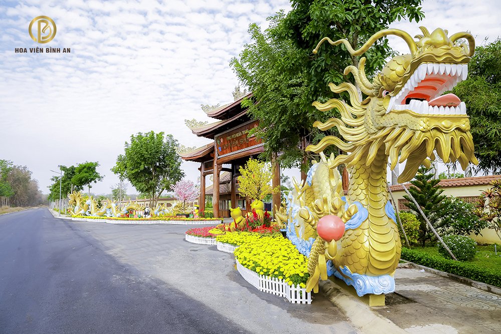 Quần thể kiến trúc tại Hoa Viên Bình An đậm chất truyền thống 